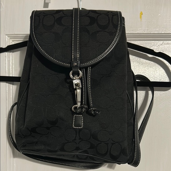 Coach Black Backpack - Picture 1 of 5